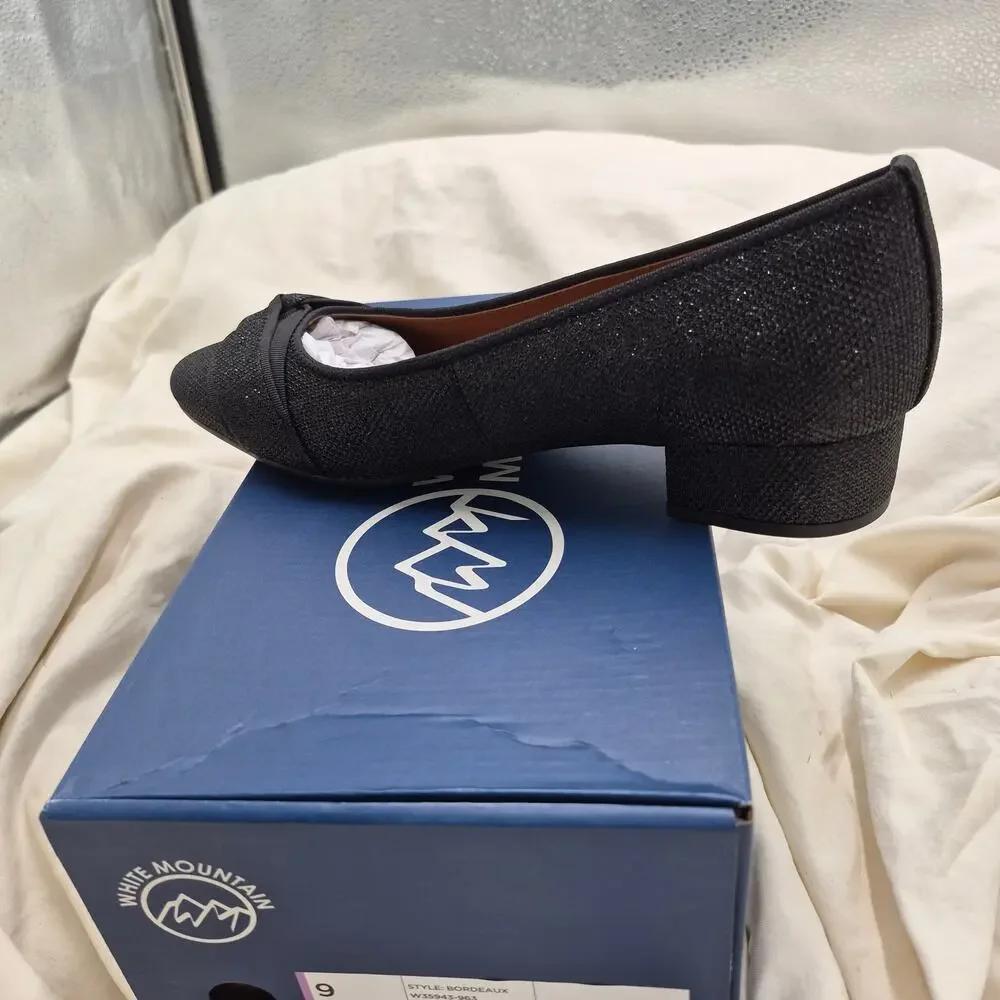 NEW White Mountain Bordeaux Pumps black women size 9 M - Picture 5 of 7